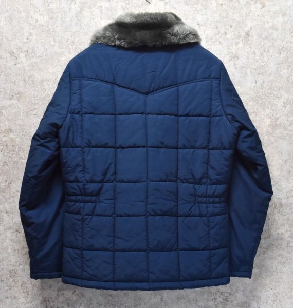 画像3: ~80's【ビンテージ】【SEARS】【シアーズ】【WESTERN OUTDOOR WEAR】【紺】【襟ボア】【中綿ジャケット】【サイズS】  (3)