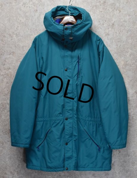 画像1: 80's【USA製】【ビンテージ】【ＬＬビーン】【L.L.bean】【ターコイズ】ペノブスコットパーカー【PENOBSCOT PARKA】【マウンテンパーカー】【中綿入りジャケット】【サイズＸＬ】  (1)