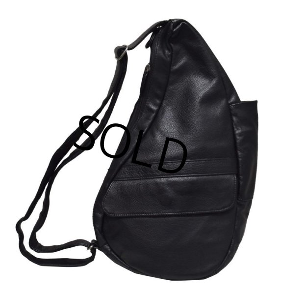 画像3: 【ビンテージ】【Healthy Back Bag】アメリバッグ【ヘルシーバックバッグ】黒【オールレザー】【ボディバッグ】  (3)