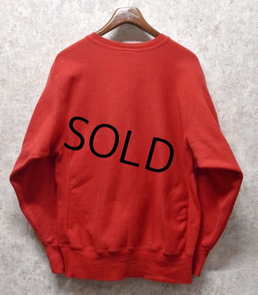 画像4: 90's【USA製】ビンテージ【チャンピオン】【Champion】【リバースウィーブ】【ボストン大学】【Boston University】【カレッジスウェット】【赤】【サイズXL】  (4)