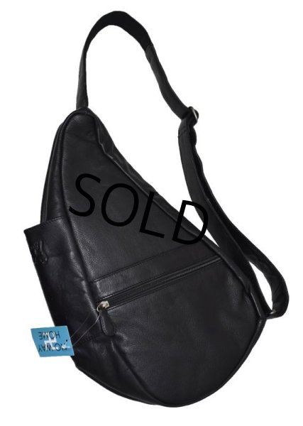 画像1: 【ビンテージ】【Healthy Back Bag】アメリバッグ【ヘルシーバックバッグ】黒【オールレザー】【ボディバッグ】  (1)