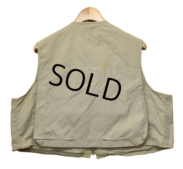 画像3: 60's【ビンテージ】【Abercrombie&Fitch】【safari】【アバクロンビー＆フィッチ】 サファリベスト【ハンティングベスト】フィッシングベスト【サイズ46】  (3)