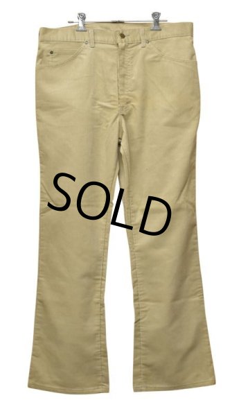 画像2: 【USA製】【デッドストック】【Lee】【リー】【ブーツカット】【ライトブラウン】【コーデュロイパンツ】【36x30】  (2)