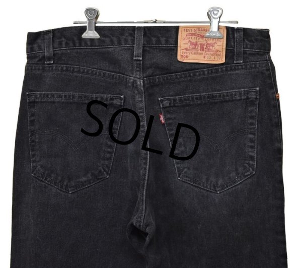 画像5: 【USA製】【ビンテージ】【LEVI'S】【リーバイス505】505【黒】【デニムパンツ】ブラックデニム【33x32】  (5)