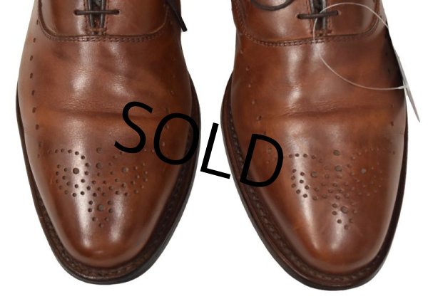 画像4: 【USA製】【アレンエドモンズ】【Allen Edmonds】weybridge【ブラウン】【プレーントゥ】【メダリオン】【内羽】【9D】【27cm程度】  (4)
