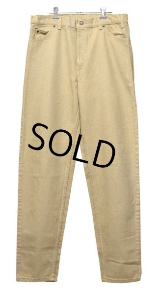 画像3: USA製【ビンテージ】【LEVI'S】【リーバイス】【550】【ベージュ】リラックスフィット テーパードレッグ【デニムパンツ】【36x34】  (3)