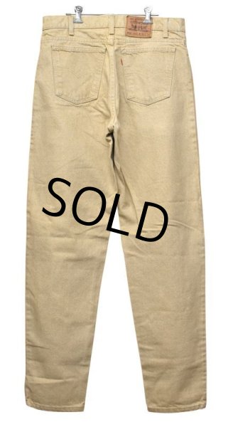 画像4: USA製【ビンテージ】【LEVI'S】【リーバイス】【550】【ベージュ】リラックスフィット テーパードレッグ【デニムパンツ】【36x34】  (4)