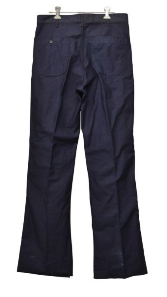 画像4: 【70's】【米軍実物】【ビンテージ 】【U.S.NAVY】【紺】【ユーティリティパンツ】【W34程度】  (4)