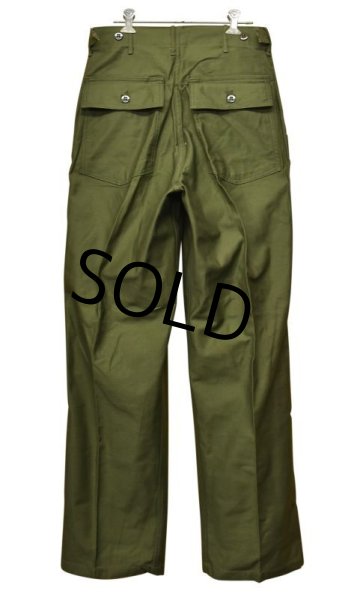 画像5: 【60's】【デッドストック】【米軍実物】【ビンテージ】OG107【平ボタン】【サイドアジャスター付き】【ベイカーパンツ】【ユーティリティパンツ】【サイズＭ】  (5)