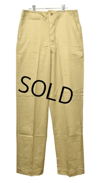 画像2: 【50's】【デッドストック】【ビンテージ】U.S.ARMY【米軍実物】【45カーキ】【チノパンツ】【チノパン】【34×35】  (2)