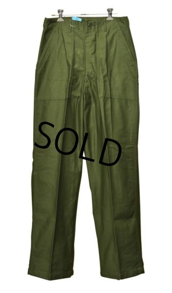 画像4: 【60's】【デッドストック】【米軍実物】【ビンテージ】OG107【平ボタン】【サイドアジャスター付き】【ベイカーパンツ】【ユーティリティパンツ】【サイズＭ】  (4)