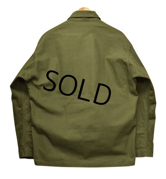 画像3: 【40's】【ビンテージ】U.S.ARMY 米軍実物【M43】【HBT】ジャケット【カバーオール】【40R】  (3)