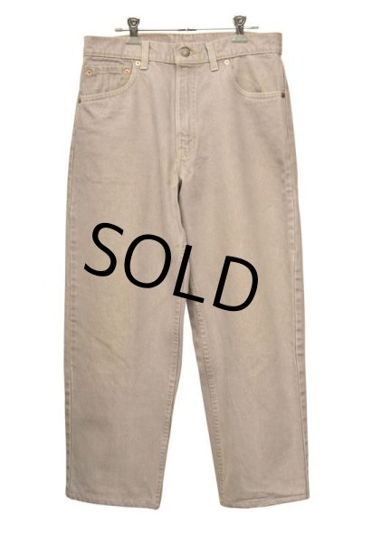 画像2: 【USA製】【ビンテージ】【LEVI'S】【リーバイス550】【550】【ベージュグレー】【デニムパンツ】【34x32】  (2)