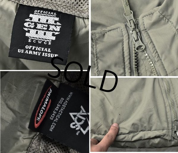 画像3: 【程度良好】【米軍実物】【ECWCS】【GENIII】【レベル7】【プリマロフトジャケット】【M-long】  (3)