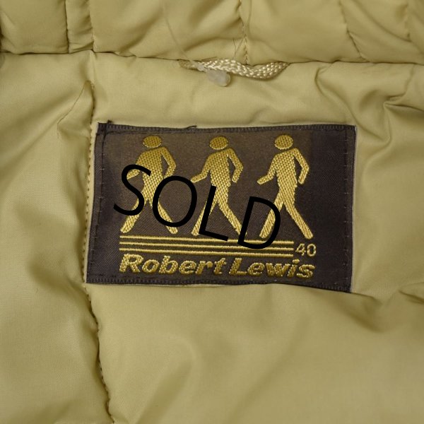 画像2: 【80’s】ビンテージ【Robert Lewis】【ロバートルイス】【襟ボア付き中綿入りコート】【ファートリム付き】【ベージュ】【US40】  (2)