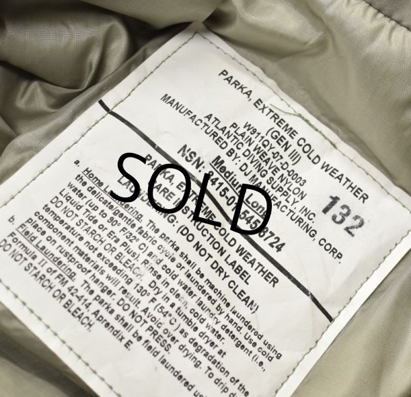 画像2: 【程度良好】【米軍実物】【ECWCS】【GENIII】【レベル7】【プリマロフトジャケット】【M-long】  (2)