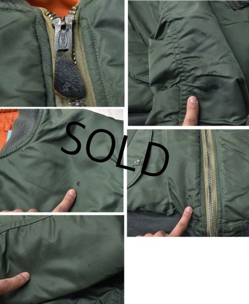 画像3: 【70's】【ビンテージ】【米軍実物】【USAF】【ALPHA INDUSTRIES】アルファ製【MA-1】【8279E】【サイズM】   (3)