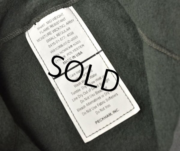 画像2: 【米軍実物】U.S.ARMY【ECWCS】ポーラテック【ミッドウエイト】【フレームレジスタントシャツ】【サイズS-R】   (2)