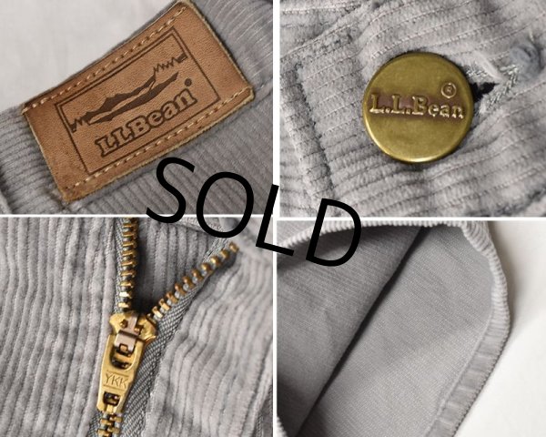 画像2: 90's【USA製】【ビンテージ】【L.L.Bean】ＬＬビーン【グレー】【コーデュロイパンツ】【35x32】  (2)
