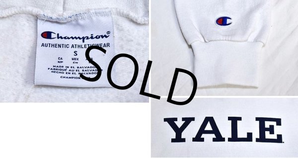 画像2: 【Champion】【チャンピオン】【YALE大学】YALE【イエール大学】【カレッジパーカー】【白】【サイズS】  (2)