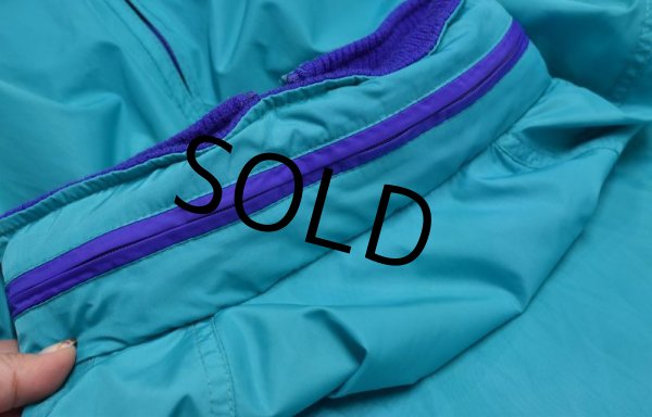 画像6: 【ビンテージ】【WOOLRICH】【ウールリッチ】【エメラルドグリーン×紫】【蛍光オレンジ】 【ナイロンジャケット】【サイズXL】  (6)