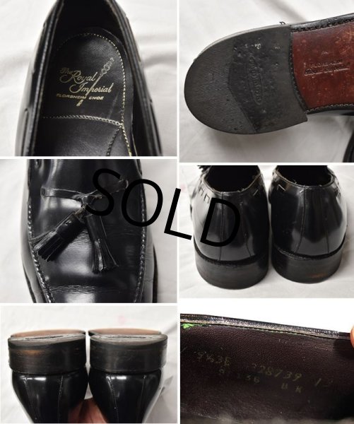 画像2: ビンテージ【FLORSHEIM】【フローシャイム】【ロイヤルインペリアル】【黒】【タッセルローファー】【9 1/2 EEE】【27.5cm程度】  (2)