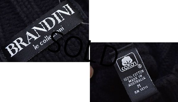 画像2: 【オーストラリア製】【BRANDINI】【黒】ハイネック【コットンセーター】【サイズM】  (2)