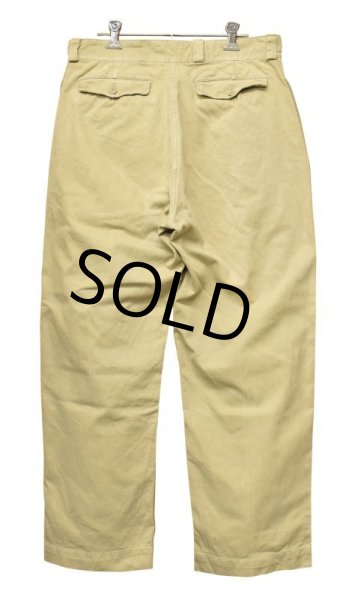 画像4: 【50〜60’s】【ビンテージ】【フランス軍】【Ｍ-52】【フレンチアーミー】【チノパンツ】【W31程度】  (4)