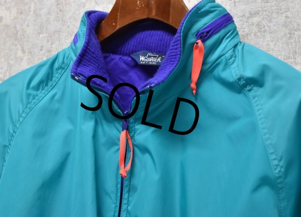 画像7: 【ビンテージ】【WOOLRICH】【ウールリッチ】【エメラルドグリーン×紫】【蛍光オレンジ】 【ナイロンジャケット】【サイズXL】  (7)