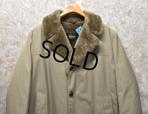 画像4: 【程度良好】【USA製】【ビンテージ】【HAGGAR】【ハガー】【裏ボア】ショールカラーコート【サイズ42】  (4)