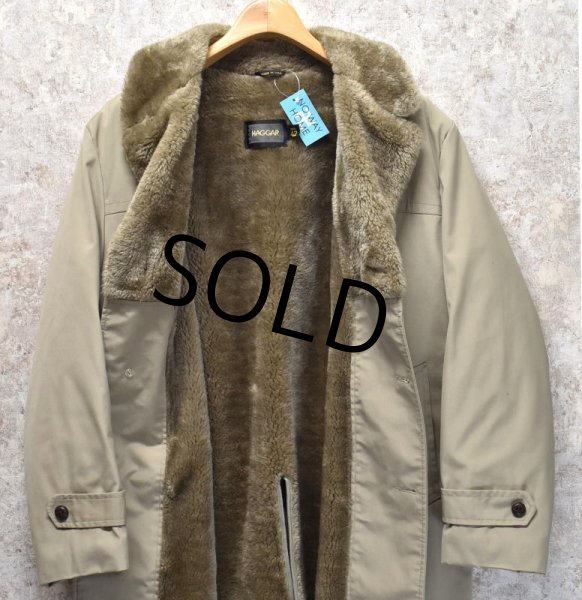 画像5: 【程度良好】【USA製】【ビンテージ】【HAGGAR】【ハガー】【裏ボア】ショールカラーコート【サイズ42】  (5)