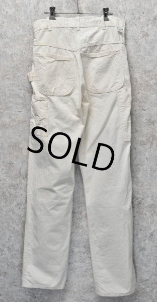 画像4: 【USA製】【ビンテージ】【生成り】【タロン42ジップ】【ペインターパンツ】【ワークパンツ】【W32程度】  (4)