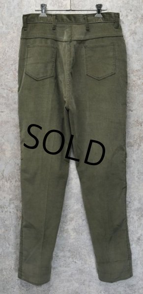 画像4: ~80's【ビンテージ】【SEARS】シアーズ【オリーブグリーン】タロン42ジップ【コーデュロイパンツ】W32程度  (4)