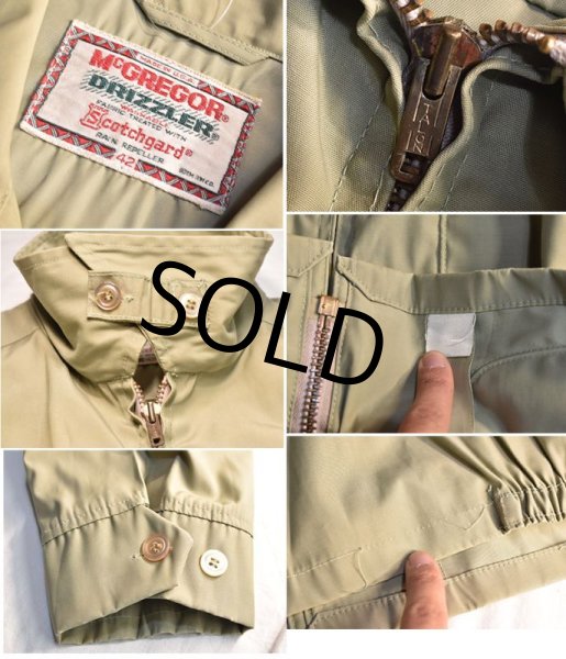 画像2: 70's【ビンテージ】【McGREGOR】マクレガー【DRIZZLER】【ドリズラー】Scotchgard【ベージュ】ブルゾン【サイズ４２】  (2)