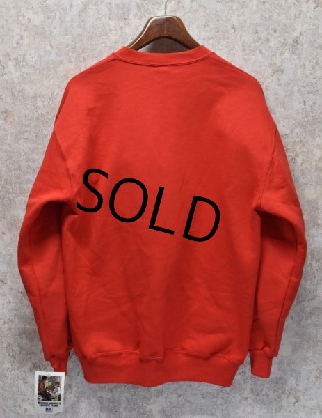 画像3: デッドストック【USA製】【ビンテージ】【ラッセル】eddystone high school【赤】【前Ｖ】スウェット【サイズＸＬ】  (3)