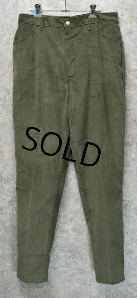 画像2: ~80's【ビンテージ】【SEARS】シアーズ【オリーブグリーン】タロン42ジップ【コーデュロイパンツ】W32程度  (2)