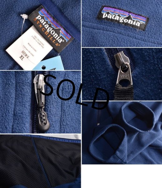 画像2: 【パタゴニア】patagonia【紺】【シンチラフリース】フルジップ【フリースジャケット】【サイズXL】  (2)