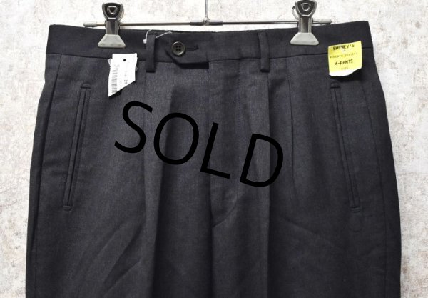 画像6: 【デッドストック】【イタリー製】【Roberto Zanieri】【ロベルト ザニエリ】【チャコール】【２タックスラックス】【コットンｘウールパンツ】【W29】  (6)