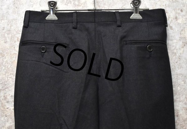 画像5: 【デッドストック】【イタリー製】【Roberto Zanieri】【ロベルト ザニエリ】【チャコール】【２タックスラックス】【コットンｘウールパンツ】【W29】  (5)