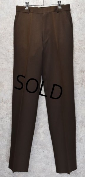 画像3: デッドストック【USA製】ビンテージ【ZACARI】【ブラウン】【スラックス】【30ｘ36】  (3)