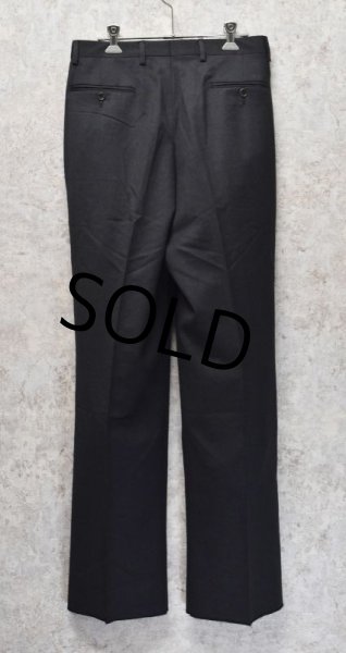 画像4: 【デッドストック】【イタリー製】【Roberto Zanieri】【ロベルト ザニエリ】【チャコール】【２タックスラックス】【コットンｘウールパンツ】【W29】  (4)