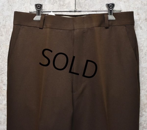 画像5: デッドストック【USA製】ビンテージ【ZACARI】【ブラウン】【スラックス】【30ｘ36】  (5)