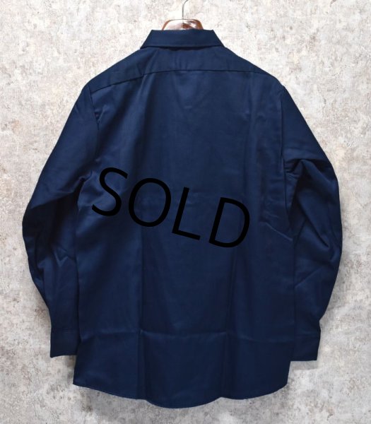 画像4: USA製【デッドストック】【ビンテージ】【BIG BEN by wrangler】【ビッグベン】【紺】【ワークシャツ】【15-15 1/2M】   (4)