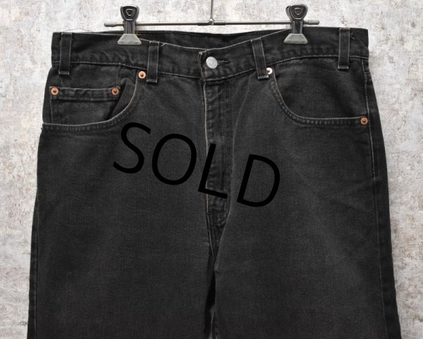 画像6: 【USA製】【ビンテージ】【LEVI'S】【リーバイス５０５】505【黒】【デニムパンツ】ブラックデニム【34ｘ32】  (6)