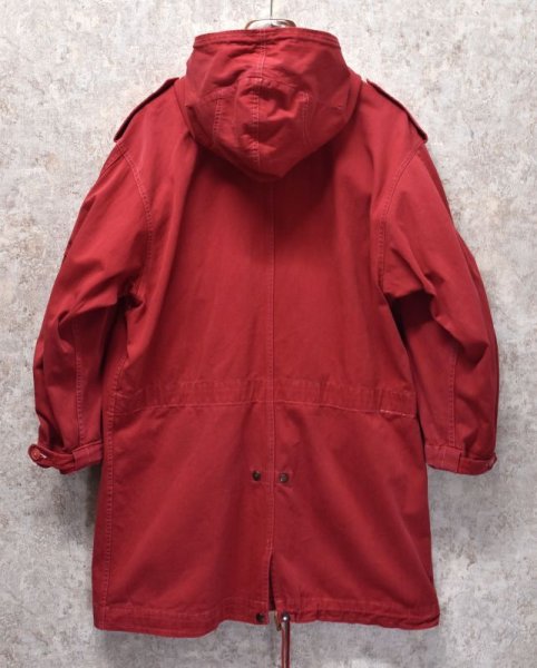 画像4: 【ビンテージ】【POLO COUNTRY】ポロカントリー【ラルフローレン】【赤】【M51タイプ】フィッシュテイルパーカー【モッズパーカー】レディース古着【レディースS】  (4)