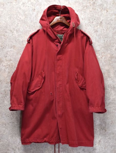 画像3: 【ビンテージ】【POLO COUNTRY】ポロカントリー【ラルフローレン】【赤】【M51タイプ】フィッシュテイルパーカー【モッズパーカー】レディース古着【レディースS】  (3)