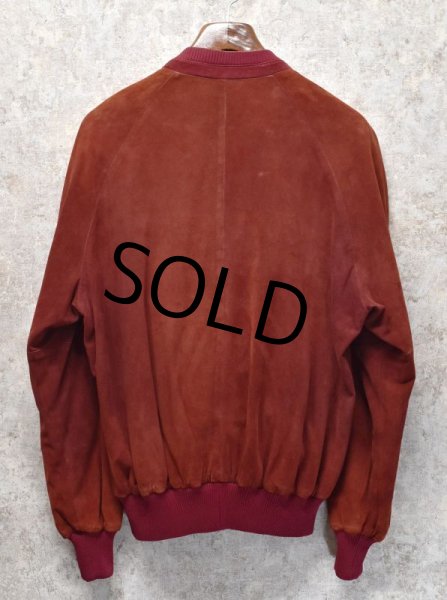 画像3: 【イタリー製】【ビンテージ】【LONGHI】【ロンギ】【エンジ×グレー】【リバーシブル】【スエードブルゾン】【ジップアップブルゾン】【サイズ52】  (3)