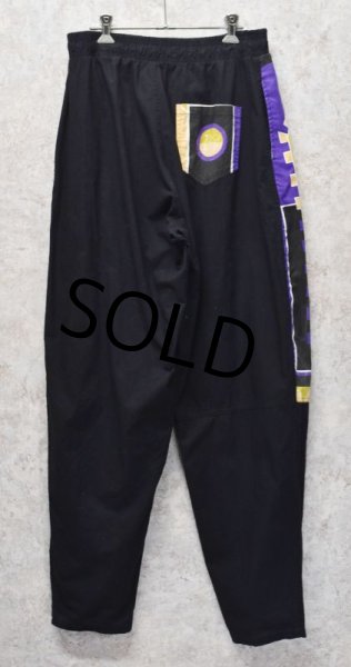 画像4: 【ZBOP】【黒×紫×黄】【柄入り】ジョッパーズパンツ【コットンパンツ】サイズL  (4)