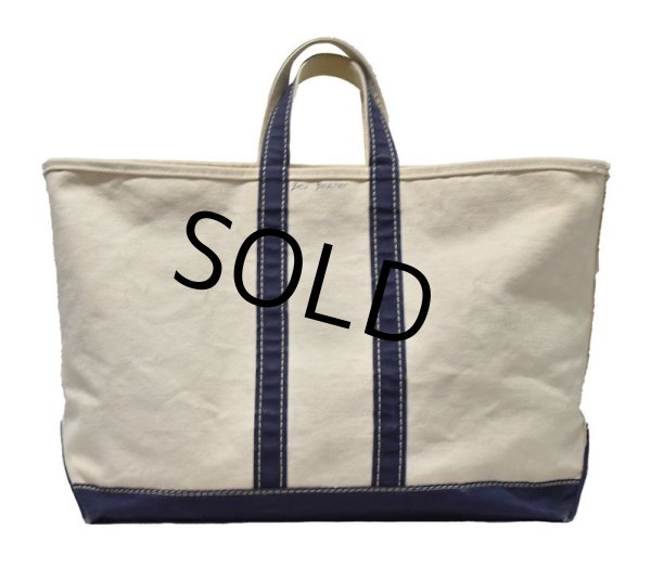 画像5: 【80’s】【ビンテージ】【L.L.bean】【エルエルビーン】白x紺【キャンバス】【トートバッグ】【キャンパストート】  (5)