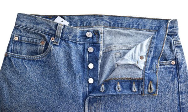 画像4: 【ビンテージ】【USA製】【LEVI'S】【リーバイス501】501【ケミカルウォッシュ】【デニムパンツ】【33x33】  (4)